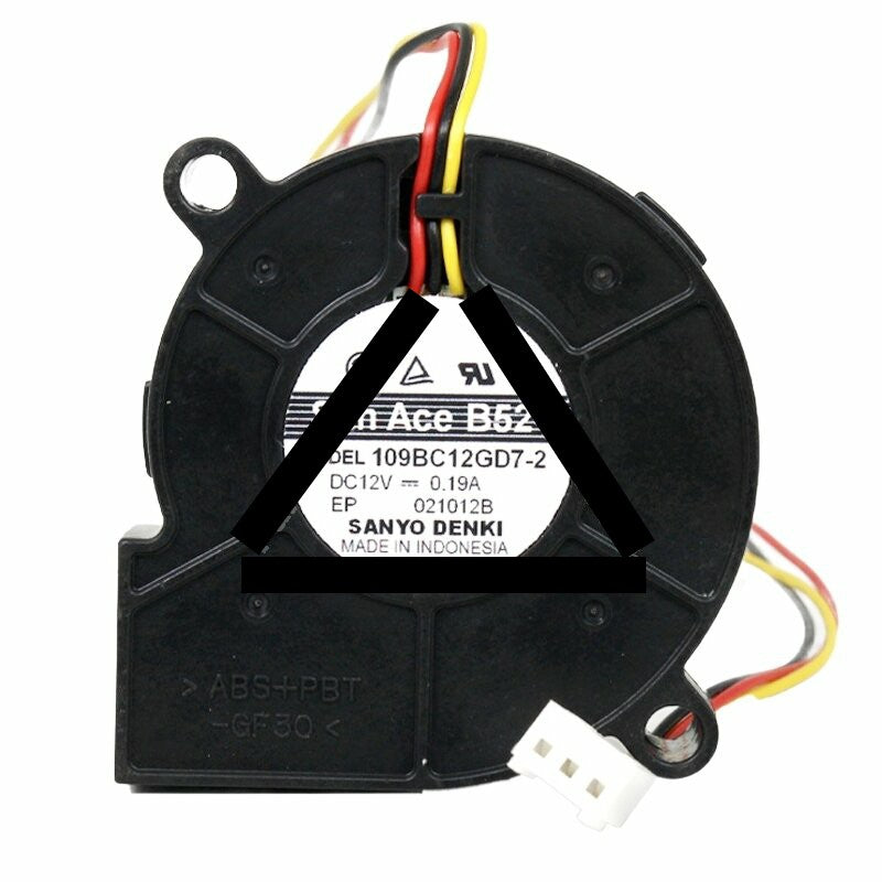 Sanyo Denki San Ace B52 109BC12GD7-2 DC 12V 0.19A 5015 Blower Cooling Fan