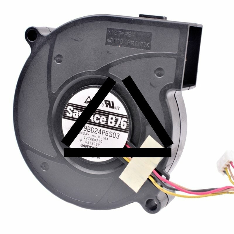 Sanyo Denki San Ace B76 9BD24P6S03 DC 24V 0.16A 7620 Blower Cooling Fan