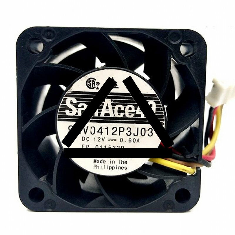 Sanyo Denki San Ace40 9GV0412P3J03 DC 12V 0.60A 2 Wires / 3 Wires / 4 Wires Axial Cooling Fan