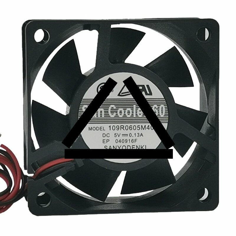 Sanyo Denki San Cooler 60 109R0605M408 DC 5V 0.13A 6025 Axial Cooling Fan
