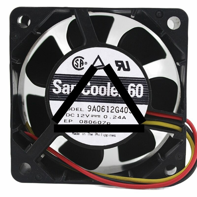 Sanyo Denki San Cooler 60 9A0612G403 DC 12V 0.24A 6025 Axial Cooling Fan