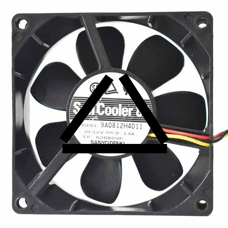 Sanyo Denki San Cooler 80 9A0812H401 DC 12V 0.13A 8025 Axial Cooling Fan