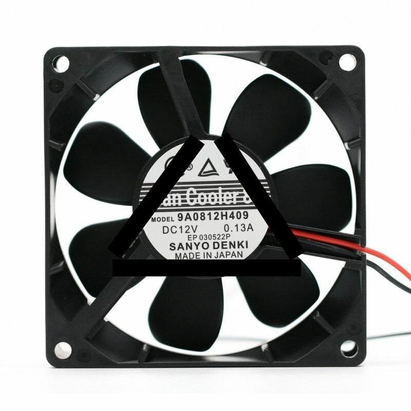 Sanyo Denki San Cooler 80 9A0812H409 DC 12V 0.13A 8025 Axial Cooling Fan