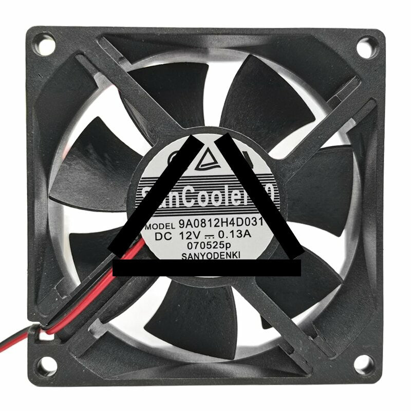 Sanyo Denki San Cooler 80 9A0812H4D031 DC 12V 0.13A 8025 Axial Cooling Fan