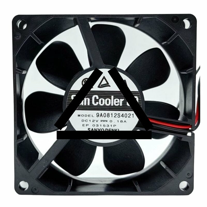 Sanyo Denki San Cooler 80 9A0812S4021 DC 12V 0.18A 8025 Axial Cooling Fan