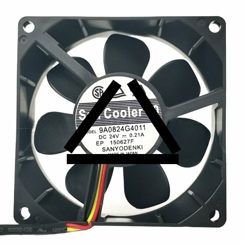 Sanyo Denki San Cooler 80 9A0824G4011 DC 24V 0.21A 8025 Axial Cooling Fan