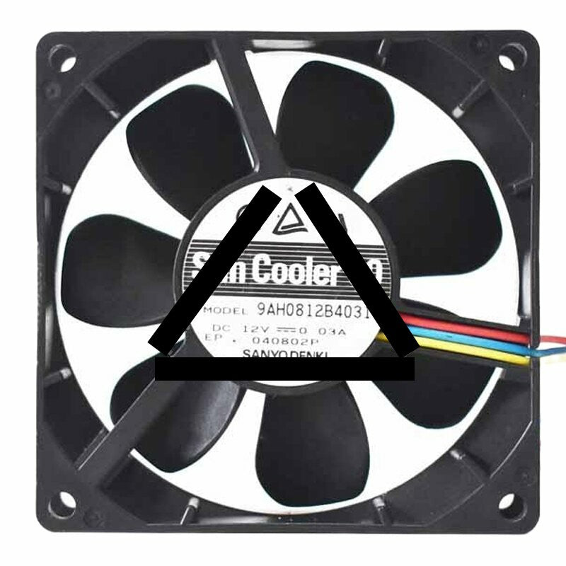 Sanyo Denki San Cooler 80 9AH0812B4031 DC 12V 0.03A 8020 Axial Cooling Fan