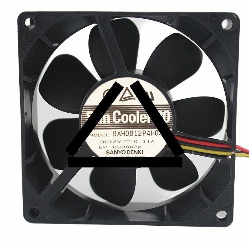 Sanyo Denki San Cooler 80 9AH0812P4H031 DC 12V 0.11A 8025 Axial Cooling Fan