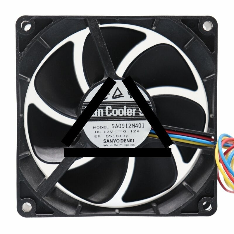 Sanyo Denki San Cooler 92 9A0912M401 DC 12V 0.12A 9025 Axial Cooling Fan