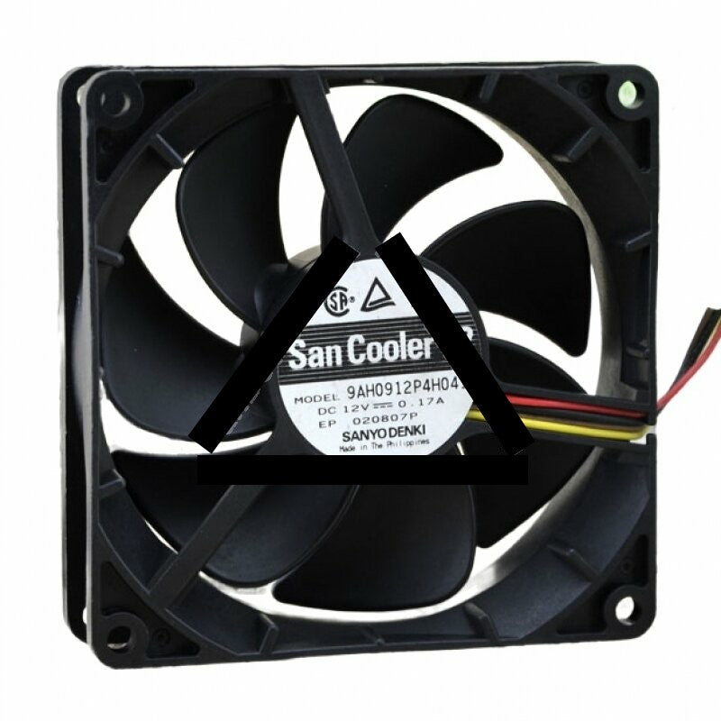 Sanyo Denki San Cooler 92 9AH0912P4H041 DC 12V 0.17A 2 Wires / 3 Wires / 4 Wires Axial Cooling Fan