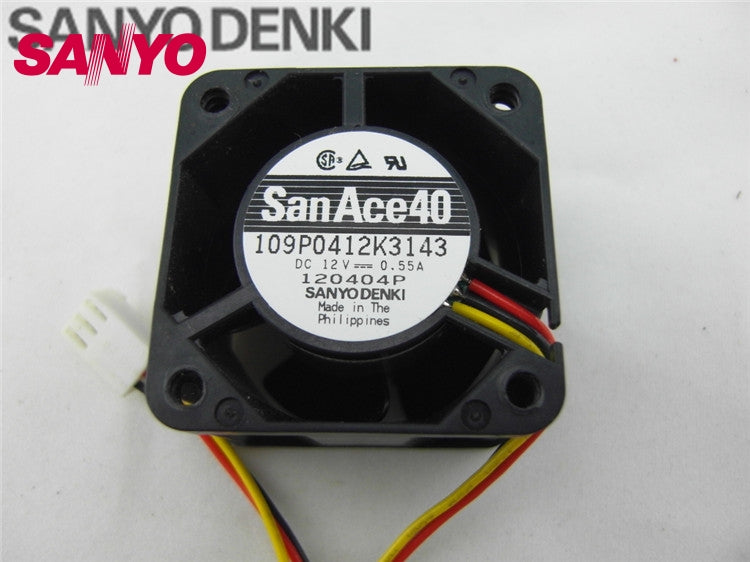 SANYO New and original server fans 109P0412K3143 winds of 12V axial fan 40*40*28mm