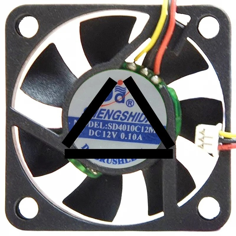 SD SD4010C12M 12V 0.10A 3 Wires DC Brushless Axial Cooling Fan