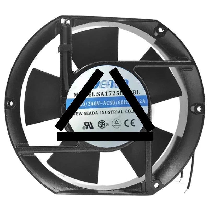 SEADA SA1725HA2BL 220/240V 0.22A 2 Wires Axial Cooling Fan