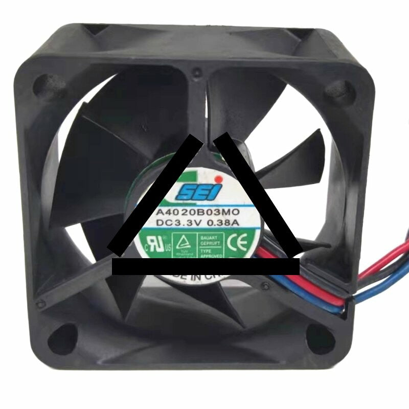 SEI A4020B03MO DC 3.3V 0.38A 4020 Axial Cooling Fan