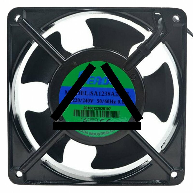 SENDA SA1238A2HSL AC 220/240V 0.09A 2 Wires Axial Cooling Fan