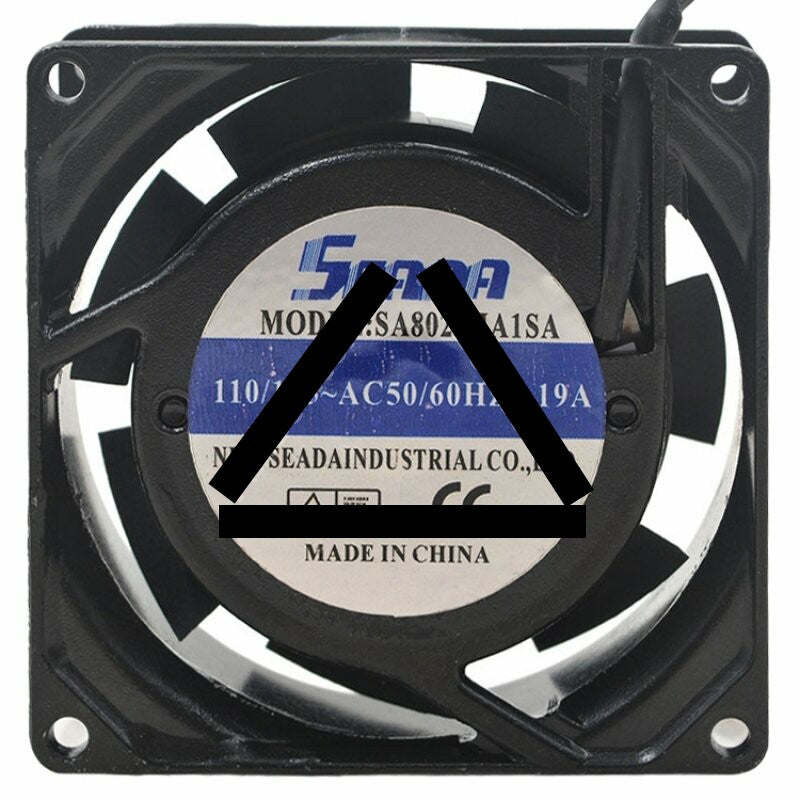 SENDA SA8025HA1SA AC 110/115V 0.19A 2 Wires Axial Cooling Fan