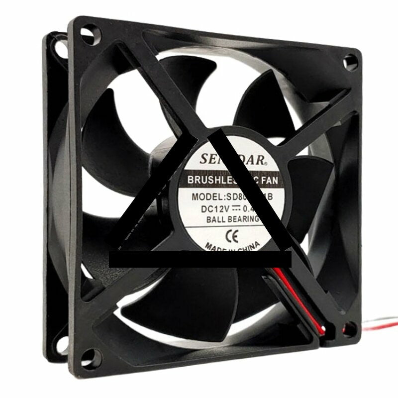 SENSDAR SD8025H1B DC 12V 0.40A 8025 Axial Brushless Cooling Fan