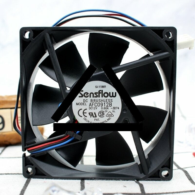 SensFlow AFC0912B DC 12V 0.60A 3 Wires Axial Cooling Fan