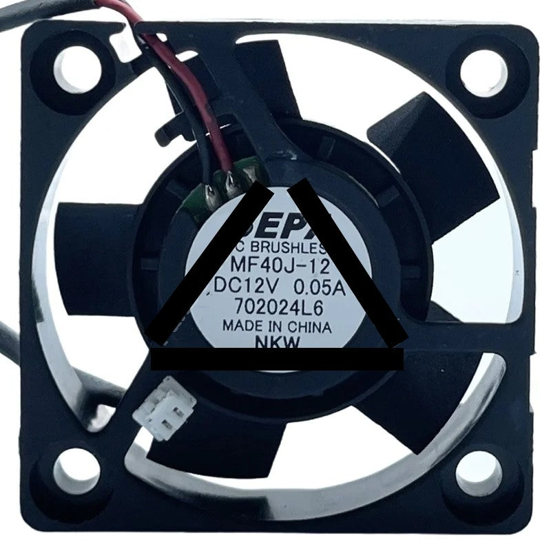 SEPA MF40J-12 12V 0.05A 2 Wires Axial Cooling Fan