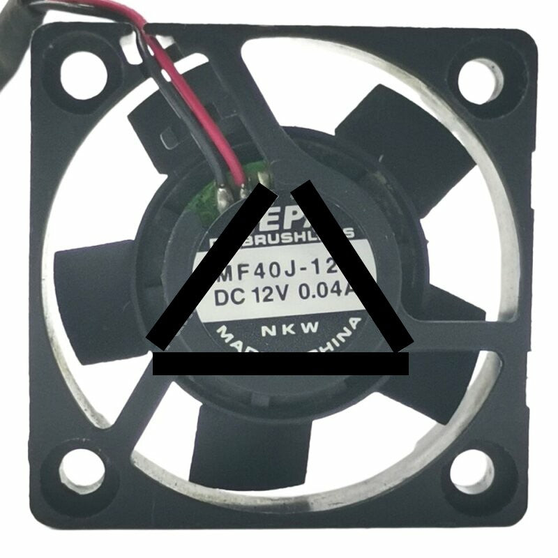 SEPA MF40J-12L DC 12V 0.04A 2 Wires Brushless Axial Cooling Fan