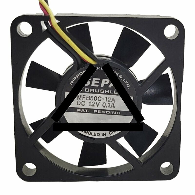 SEPA MFB50C-12A DC 12V 0.1A 5010 Brushless Axial Cooling Fan