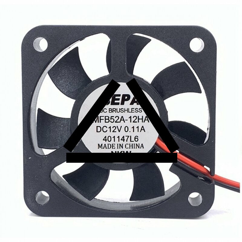 SEPA MFB52A-12HA DC 12V 0.11A 2 Wires / 3 Wires Axial Cooling Fan