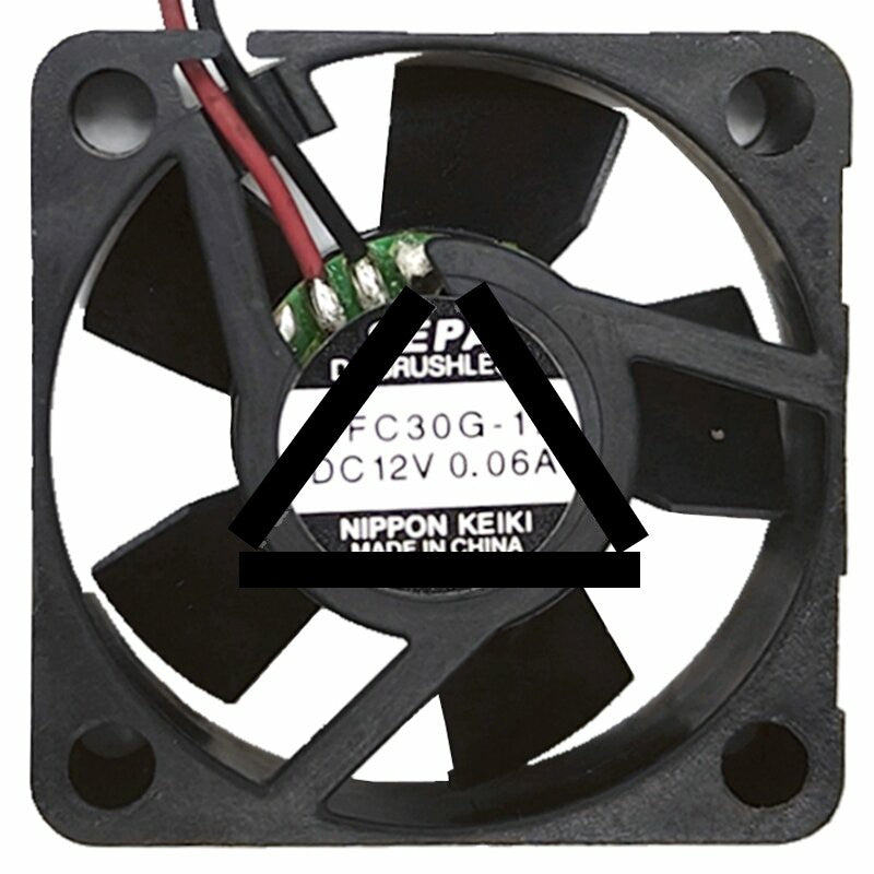 SEPA MFC30G-12 DC 12V 0.06A 2 Wires Brushless Axial Cooling Fan