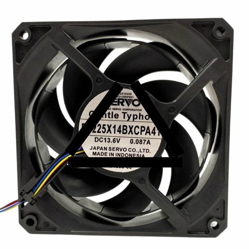 Servo Centle Typhon D1225X14BXCPA41 DC 13.6V 0.087A 12025 Axial Cooling Fan