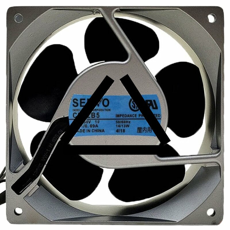Servo CN52B5 AC 208-230V 0.11/0.09A 14/13W 2 Wires Axial Cooling Fan