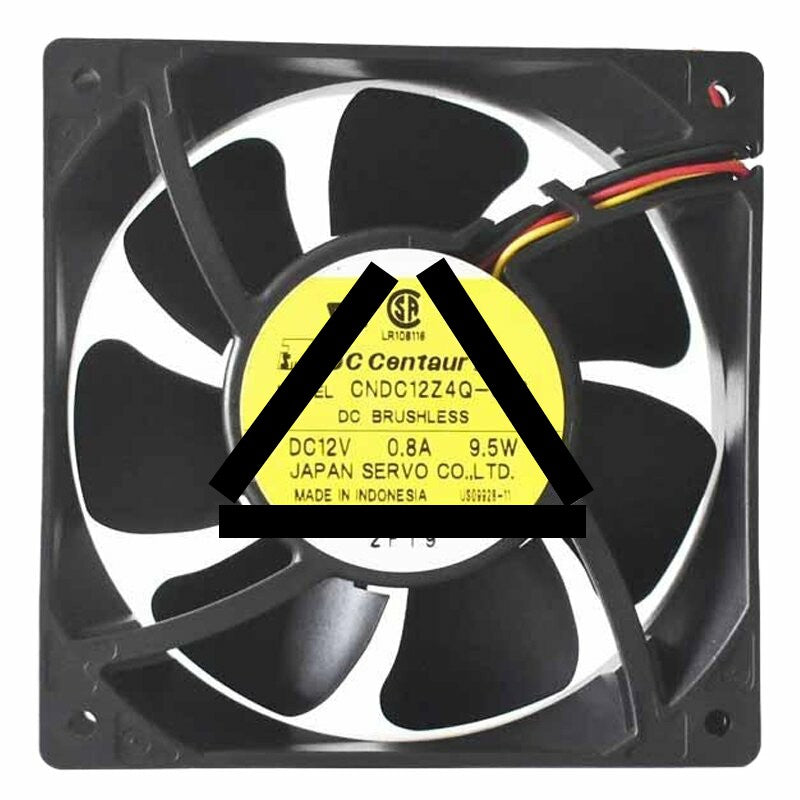 Servo CNDC12Z4Q-023 DC 12V 0.80A 9.5W 12038 Axial Brushless Cooling Fan