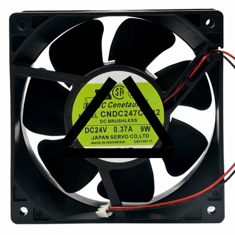 Servo CNDC247C-042 DC 24V 0.37A 9W 2 Wires Brushless Axial Cooling Fan
