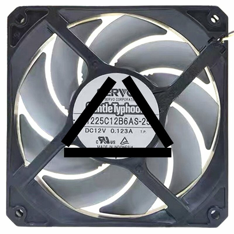 Servo D1225C12B6AS-25 DC 12V 0.123A 2 Wires / 3 Wires Axial Cooling Fan