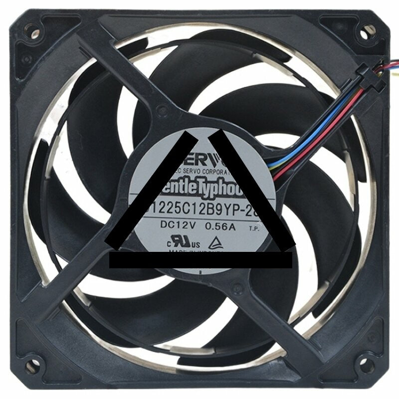 Servo D1225C12B9YP-28 DC 12V 0.56A 2 / 3 / 4 Wires Axial Cooling Fan