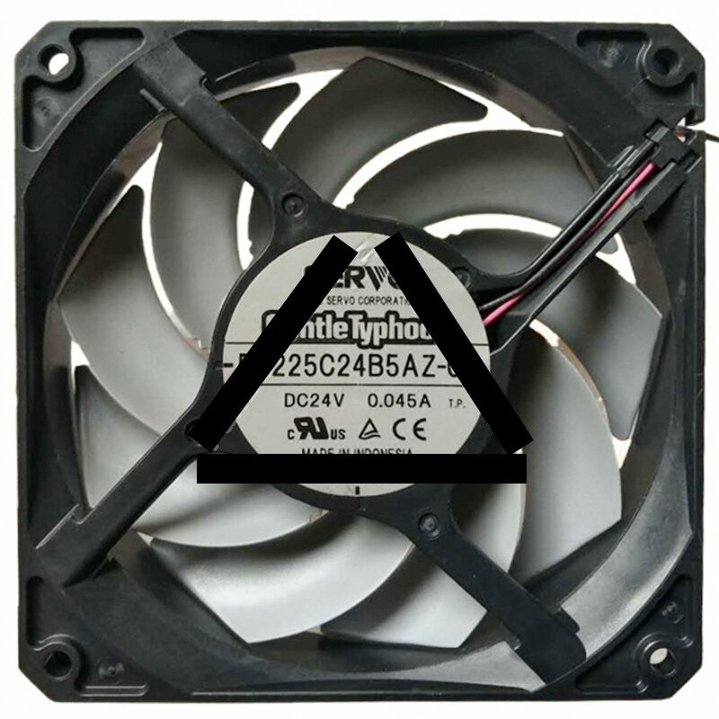 Servo D1225C24B5AZ-00 DC 24V 0.045A 2 Wires 12025 Axial Cooling Fan