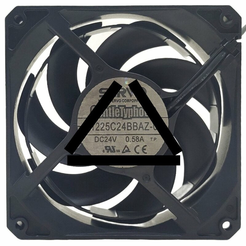Servo D1225C24BBAZ-00 DC 24V 0.58A 2 Wires Axial Cooling Fan