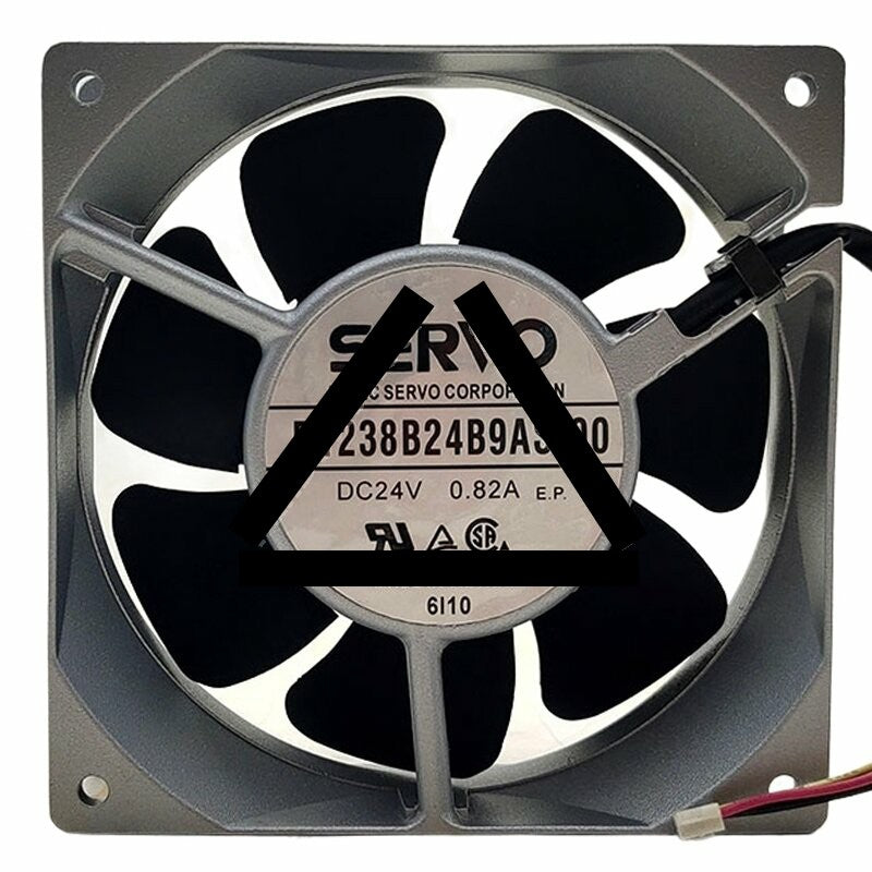 Servo D1238B24B9AS-00 DC 24V 0.82A 2 Wires / 3 Wires Axial Cooling Fan