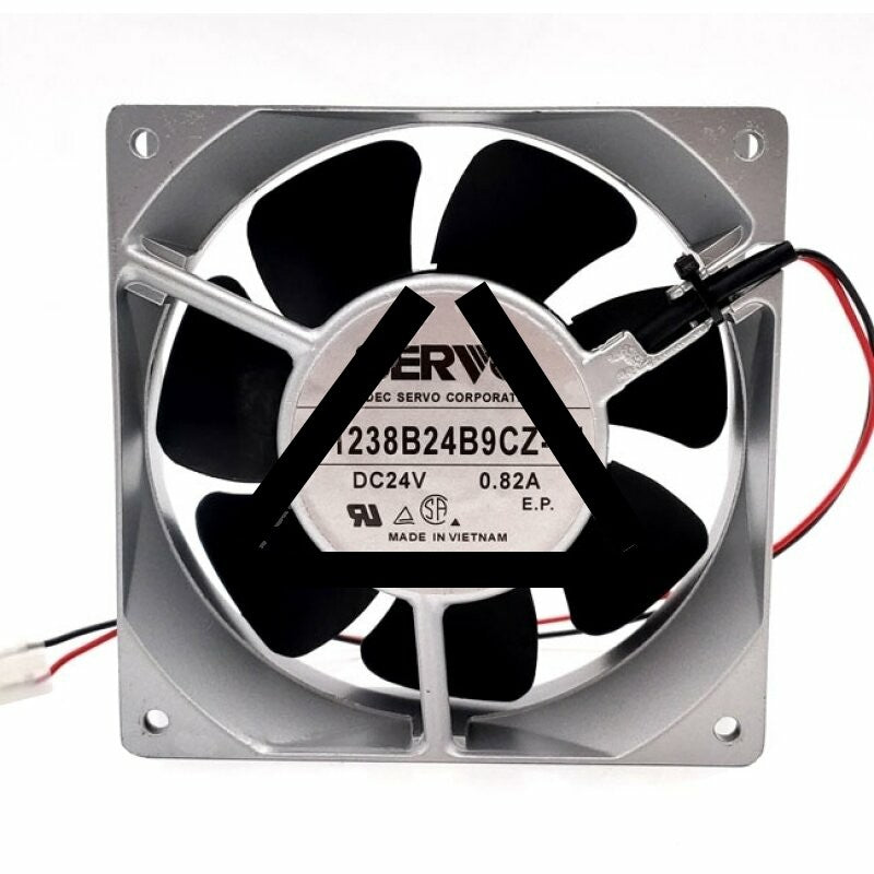 SERVO D1238B24B9CZ-44 DC 24V 0.82A 2 Wires Axial Cooling Fan