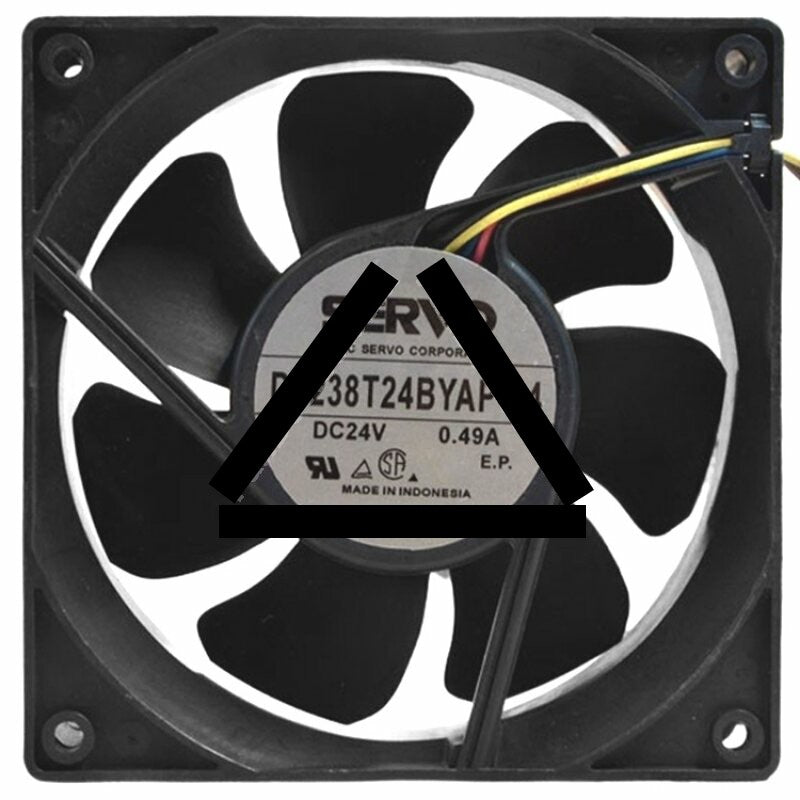 Servo D1238T24BYAP-14 DC 24V 0.49A 4 Wires PWM Axial Cooling Fan