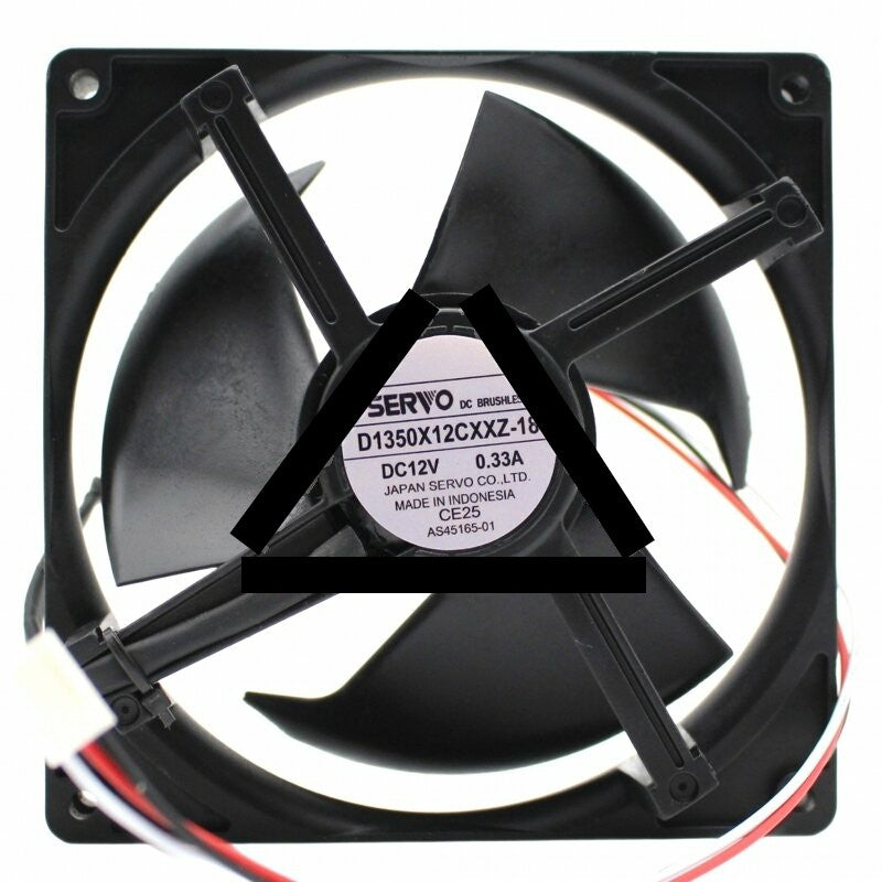 Servo D1350X12CXXZ-18 DC 12V 0.33A Brushless Axial Cooling Fan