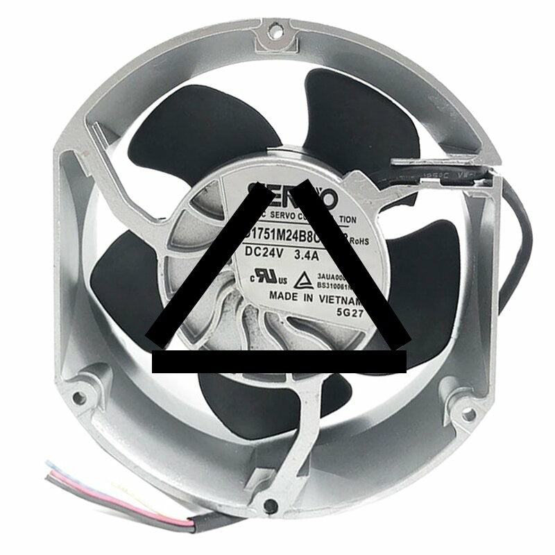 Servo D1751M24B8CP323 DC 24V 3.4A 4 Wires 17251 Axial Cooling Fan