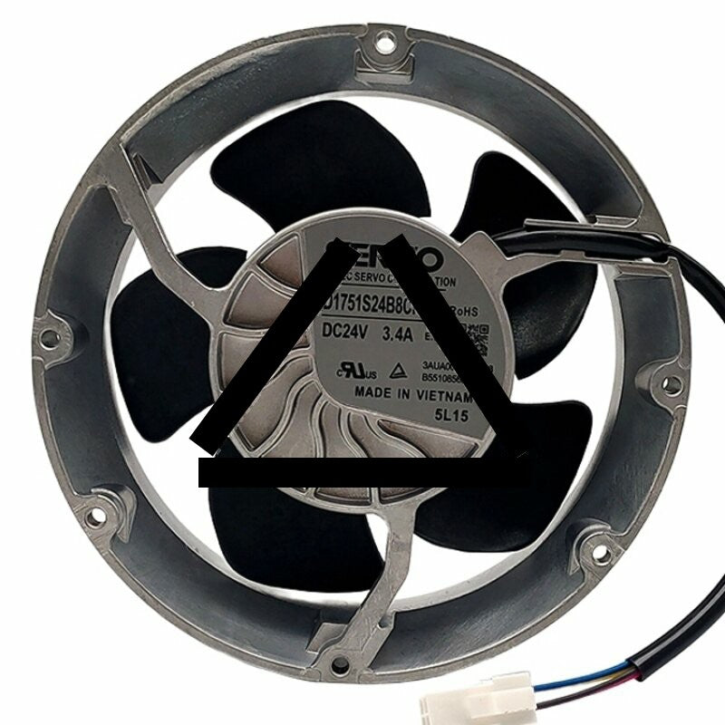 Servo D1751S24B8CP329 DC 24V 3.4A 4 Wires Axial Cooling Fan