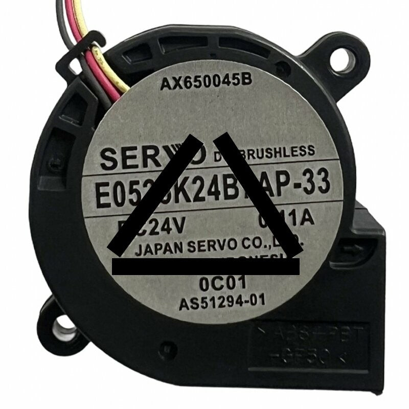 Servo E0525K24B7AP-33 DC 24V 0.11A 5025 Brushless Blower Cooling Fan