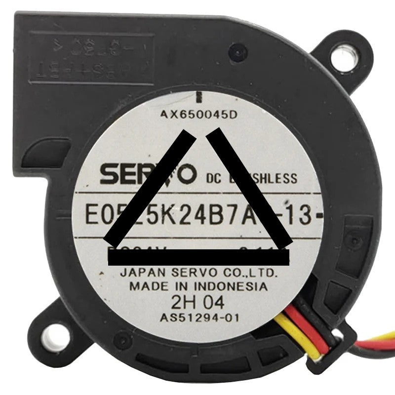Servo E0525K24B7AS-13 24V 0.11A 3 Wires Blower Cooling Fan