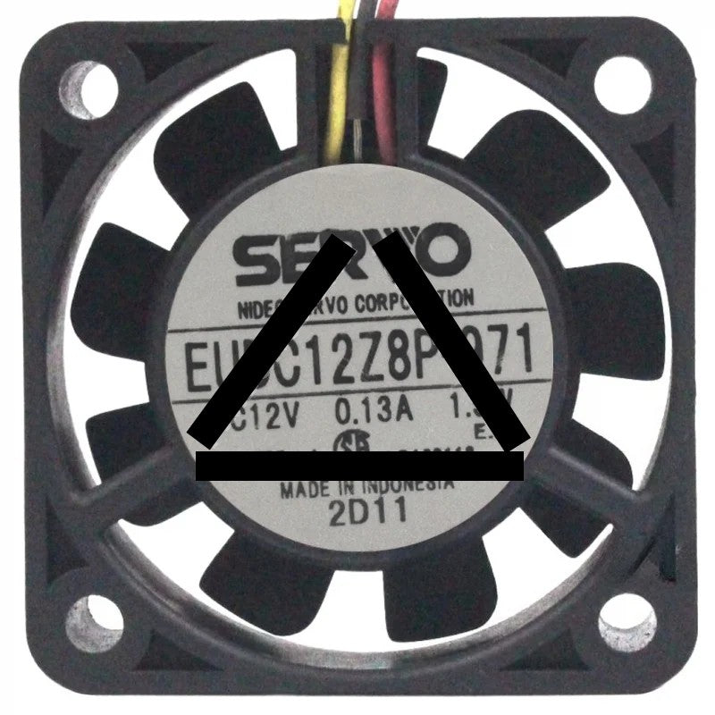 Servo EUDC12Z8P-971 12V 0.13A 1.5W 3 Wires Cooling Fan