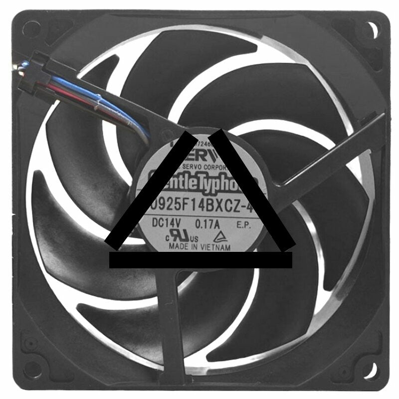 Servo GentleTyphoon D0925F14BXCZ-49 DC 14V 0.17A 3 Wires Axial Cooling Fan