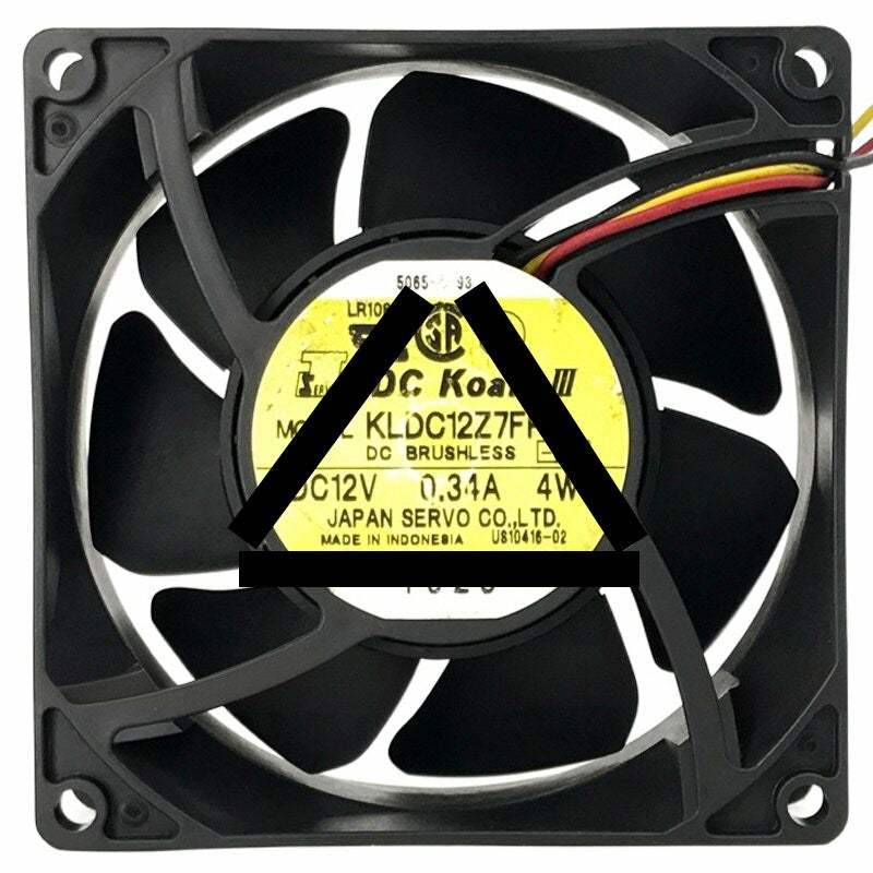Servo KLDC12Z7FP 12V 0.34A 4W 2 / 3 Wires Axial Fan