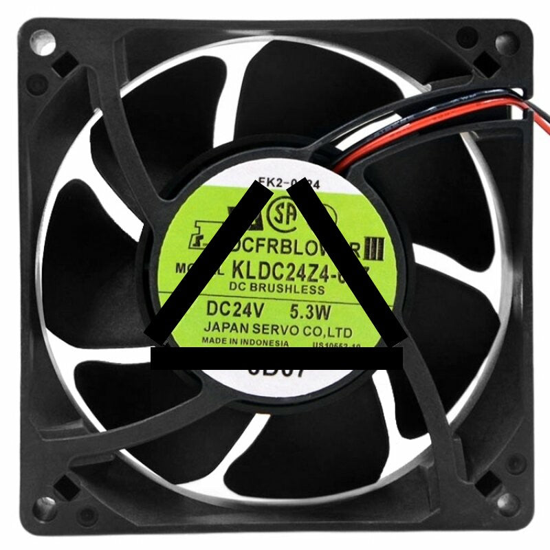 Servo KLDC24Z4-607 DC 24V 5.3W 2 Wires Brushless Axial Cooling Fan