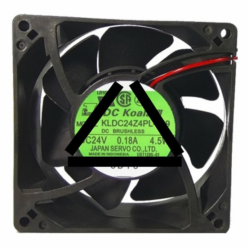 SERVO KLDC24Z4PL-929 DC 24V 0.18A 2 Wires Axial Cooling Fan