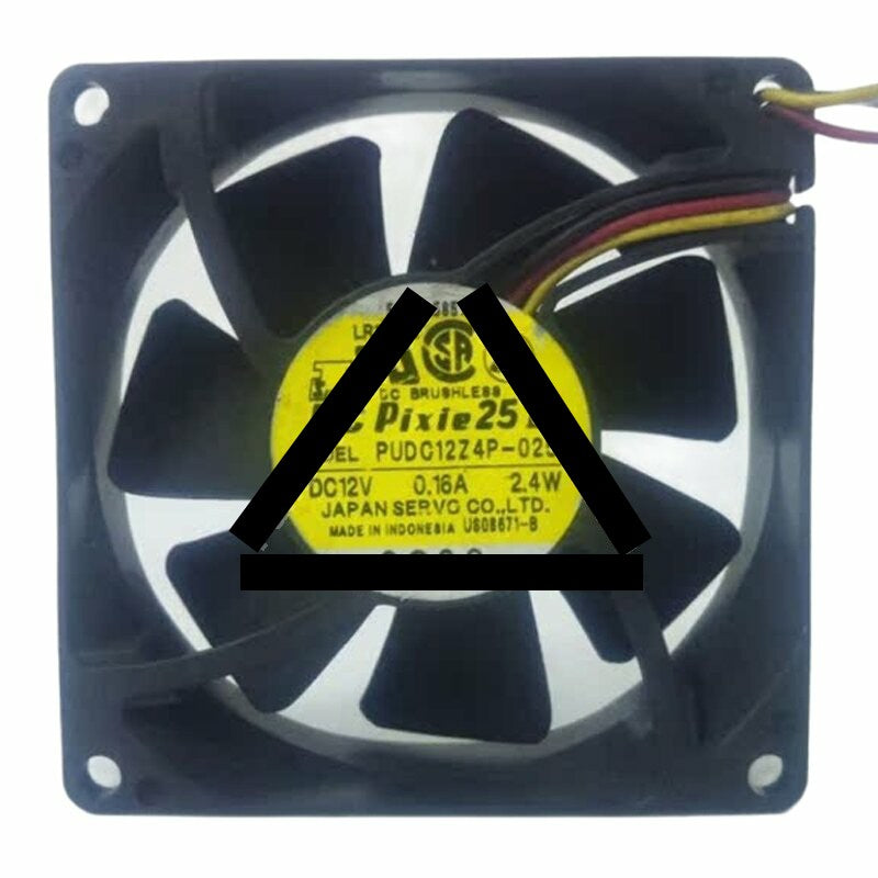 Servo PUDC12Z4P-025 DC 12V 0.16A 2.4W 8025 Brushless Axial Cooling Fan