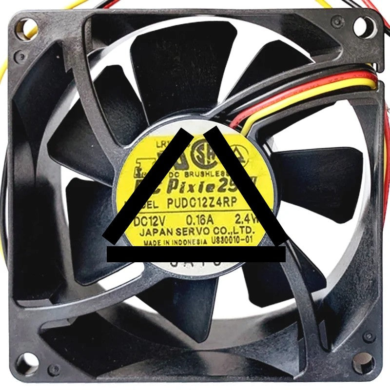 Servo PUDC12Z4RP 12V 0.16A 2.4W DC Brushless 3 Wires Axial Cooling Fan